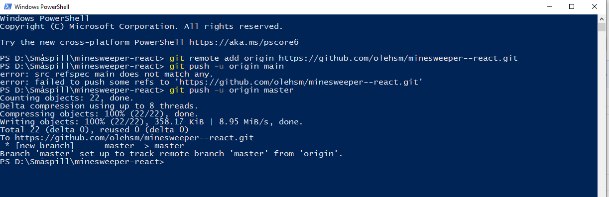 Setup git repo